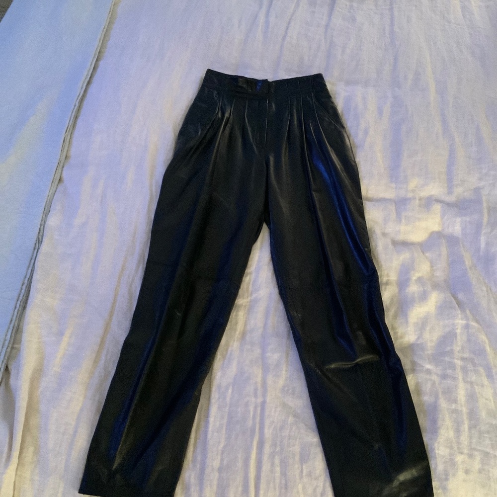 Leather Pants, Black Size 4